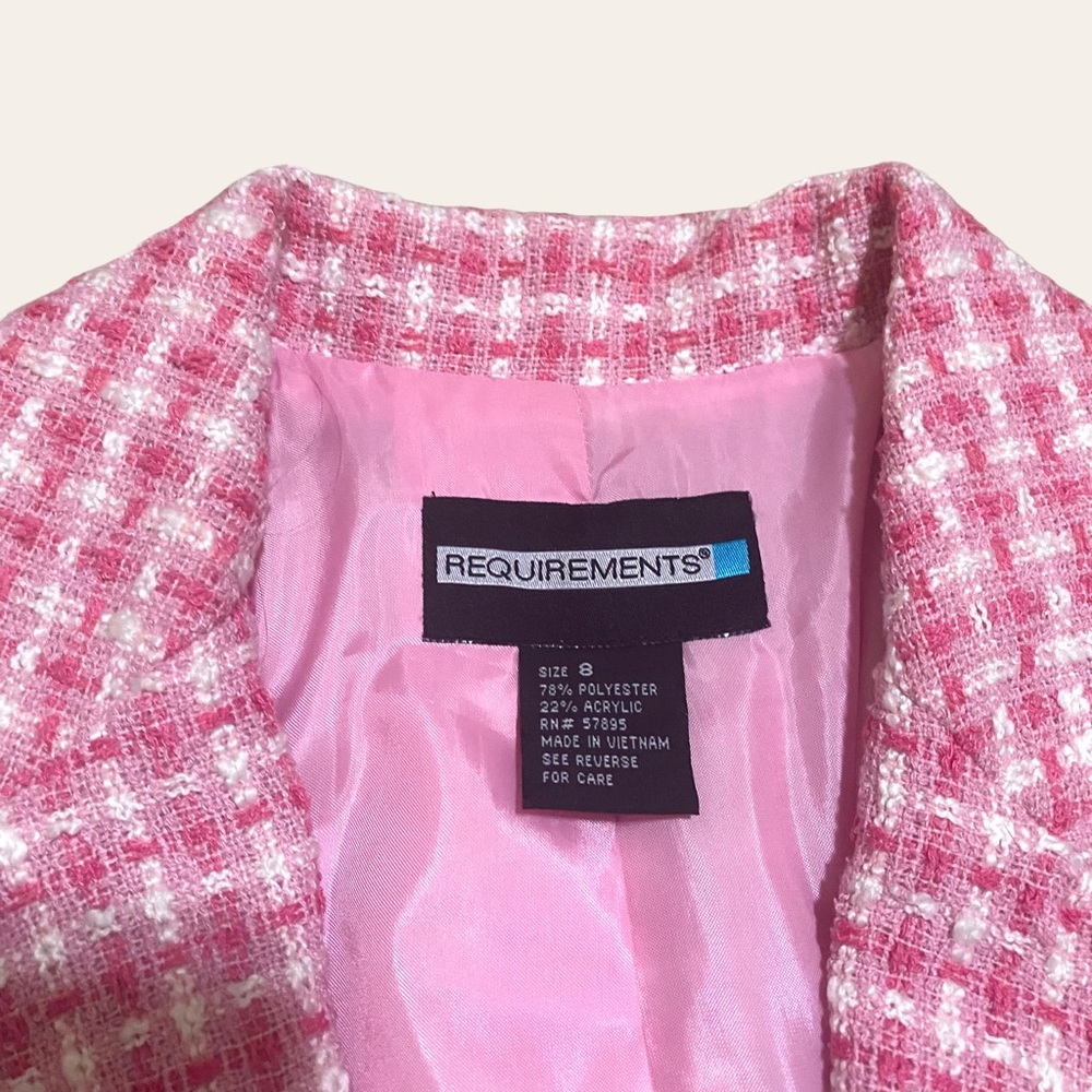 Vintage Pink Pea Coat - Picture 3 of 4